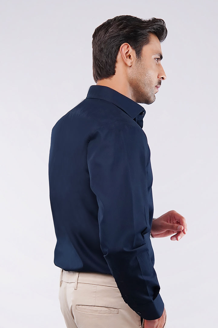 Plain Shirt - Navy Blue - Mendeez