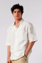 Box Fit Cuban Shirt - White - Mendeez