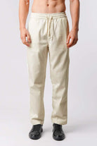 Straight Jogger Pants - Cream - Mendeez