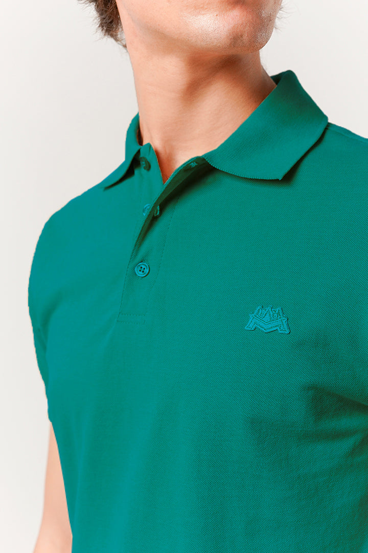 Regular Fit Polo Shirt - Emerald Green - Mendeez