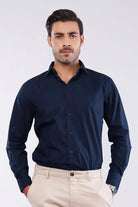 Plain Shirt - Navy Blue - Mendeez