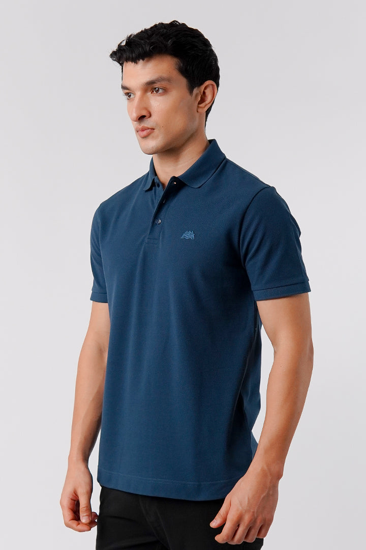 Regular Fit Polo Shirt - Deep Blue - Mendeez