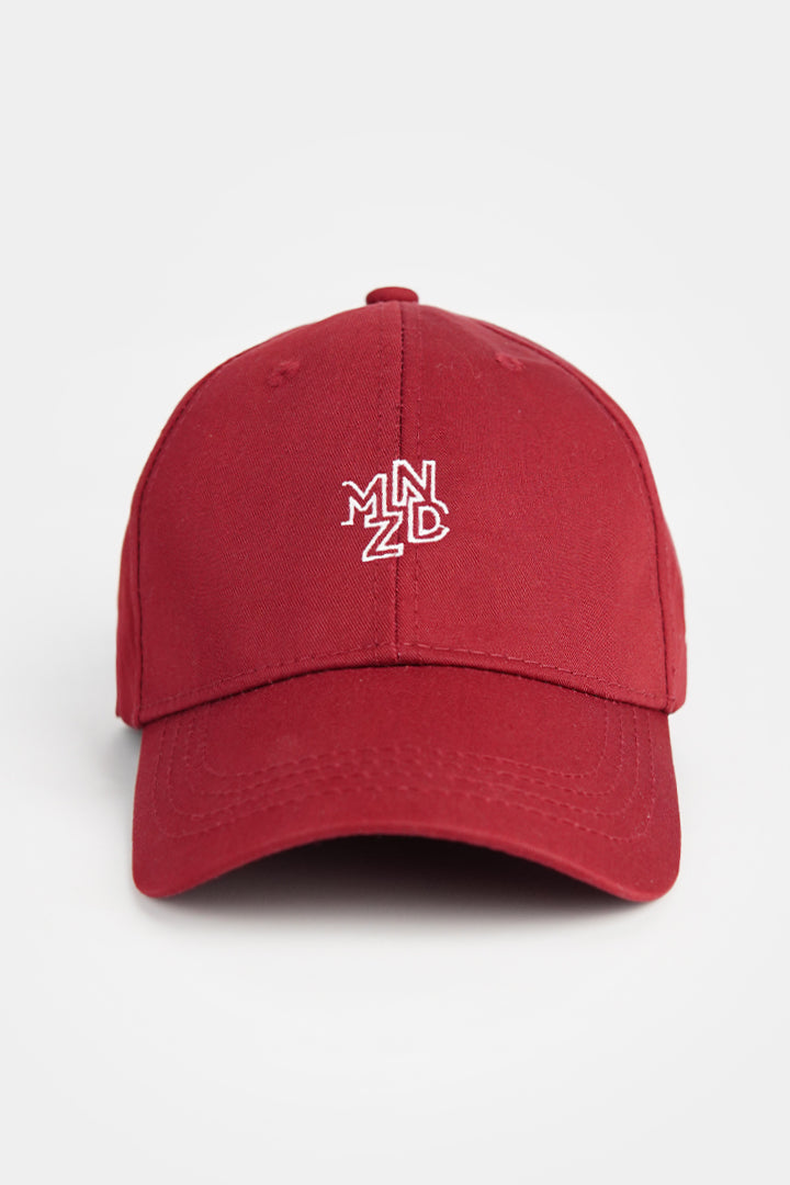 MNDZ Signature Embroidered Cap - Maroon - Mendeez