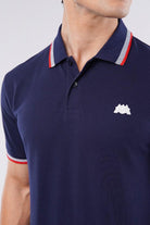 Tipping Collar Polo Shirt - Blue - Mendeez