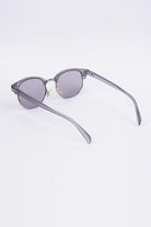 Half Rim Round Sunglasses - Grey - Mendeez