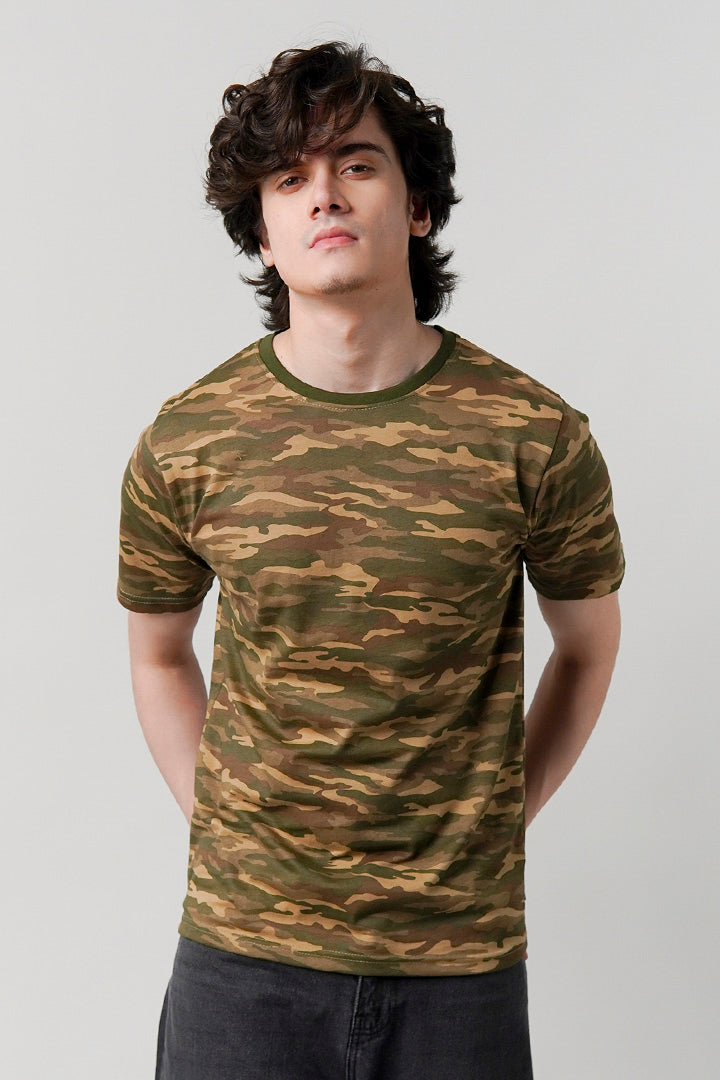 Printed T-Shirt - Camouflage - Mendeez
