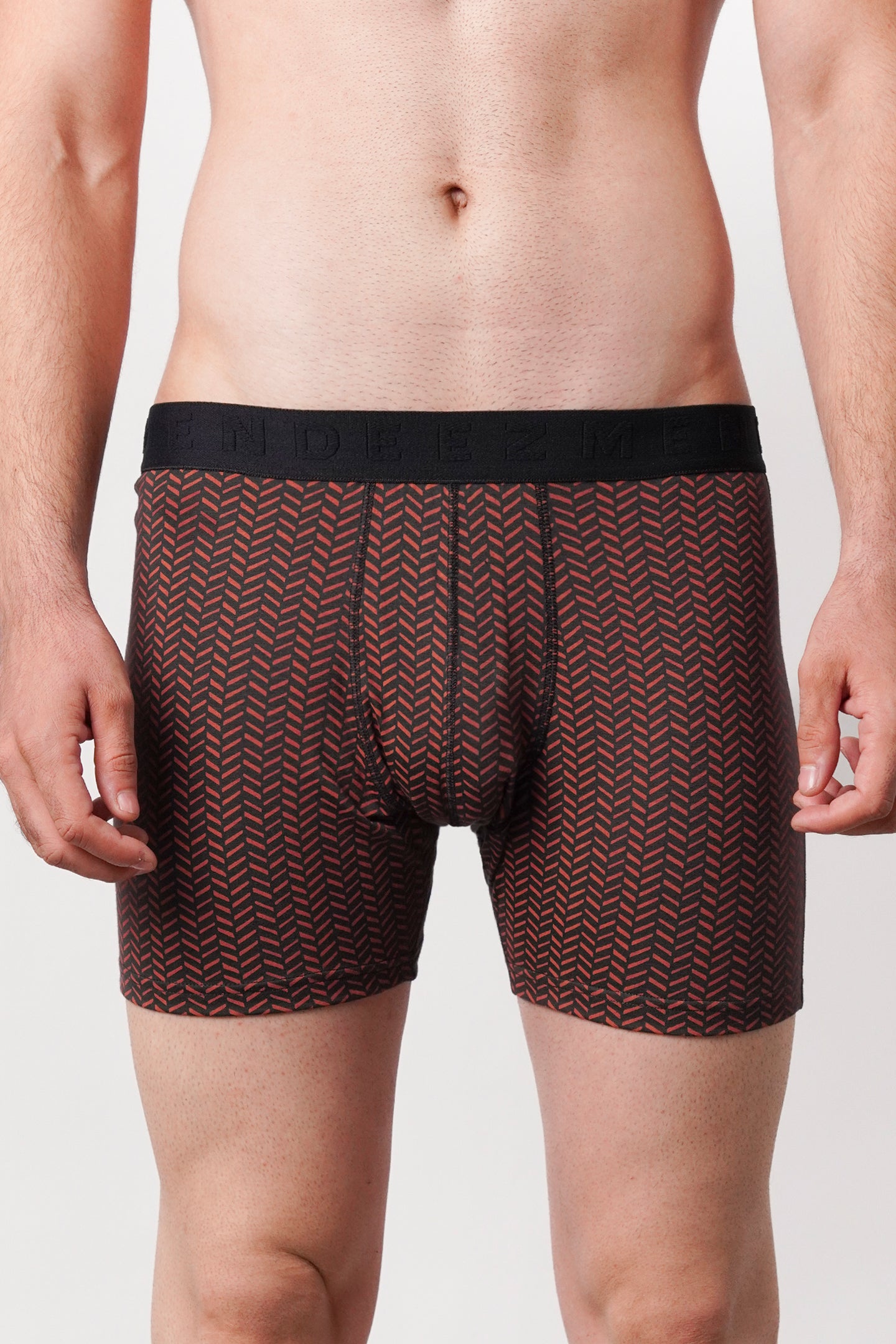 Printed All Day Boxers - Wine - Mendeez