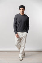 Mock Neck Sweatshirt - Charcoal Grey - Mendeez