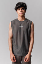 Mesh Tank Top - Grey - Mendeez