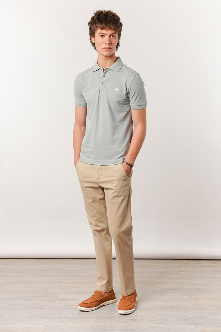 Regular Fit Polo Shirt - Harbour Mist - Mendeez