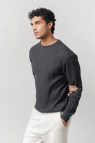 Mock Neck Sweatshirt - Charcoal Grey - Mendeez