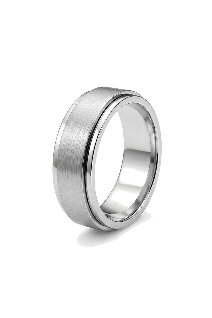 Classic Spinner Band Ring - Silver - Mendeez