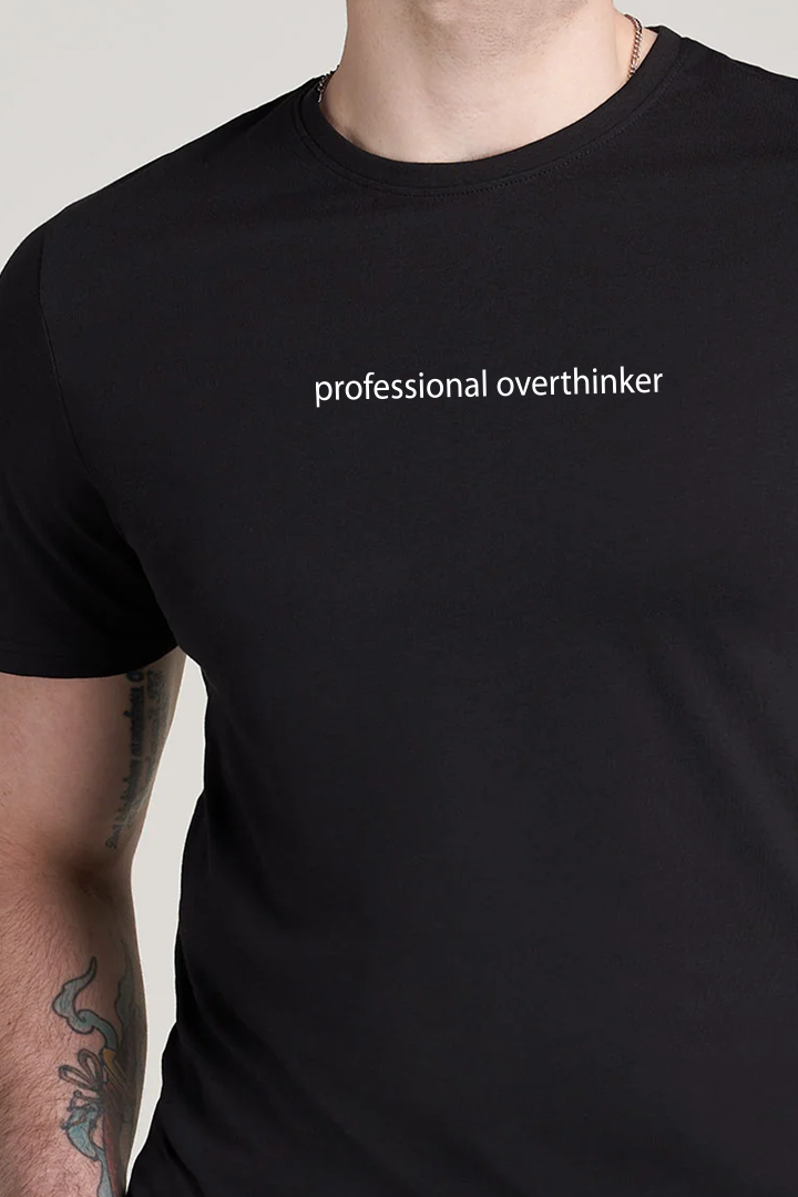 Printed Graphic Tee - Black - Mendeez