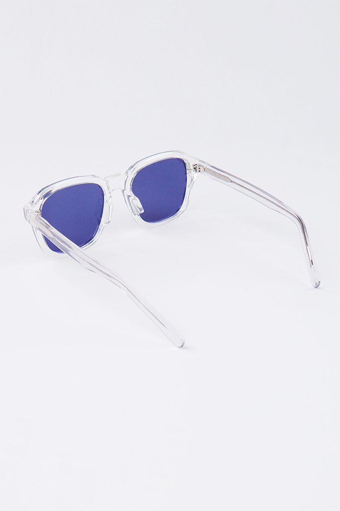 Transparent Square Sunglasses - Blue - Mendeez PK 