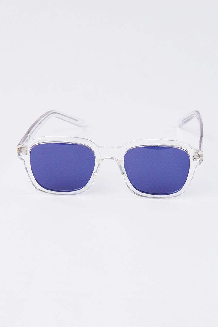 Transparent Square Sunglasses - Blue - Mendeez PK 