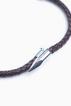 Brown Silver Nail Bracelet - Mendeez