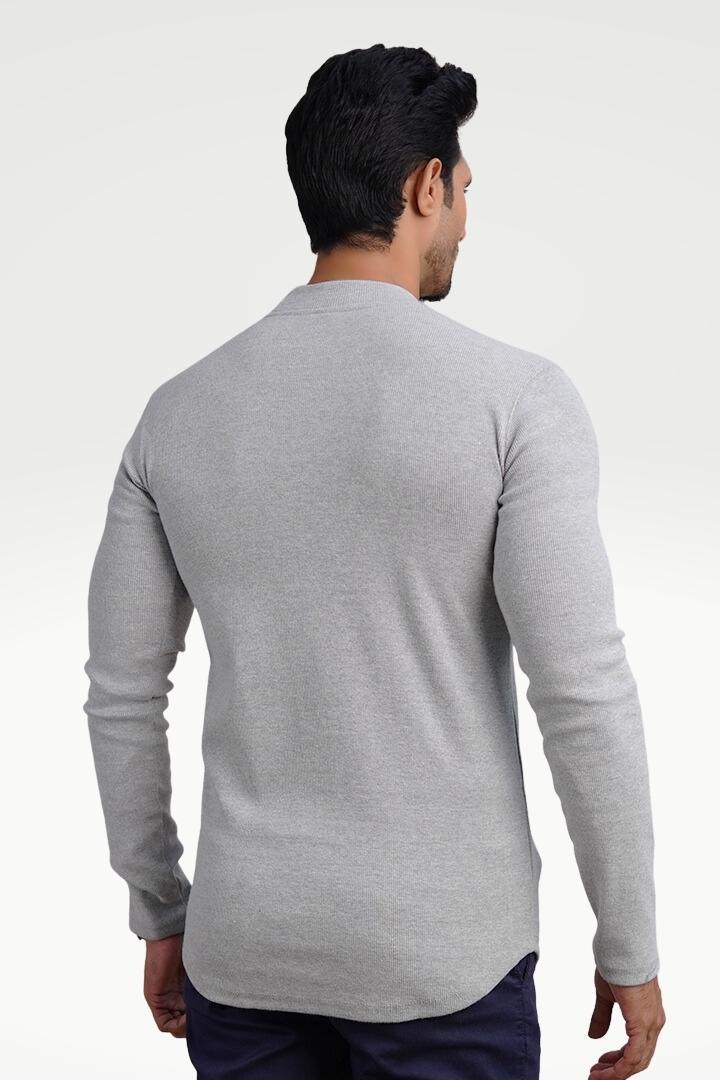 Misty Silver Mock Neck Sweatshirt - Mendeez PK 