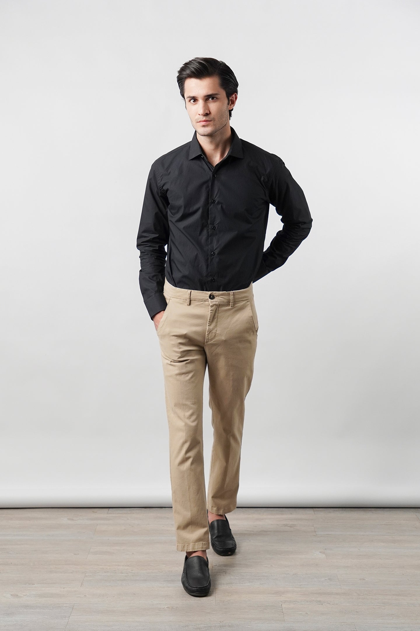 Plain Shirt - Black - Mendeez