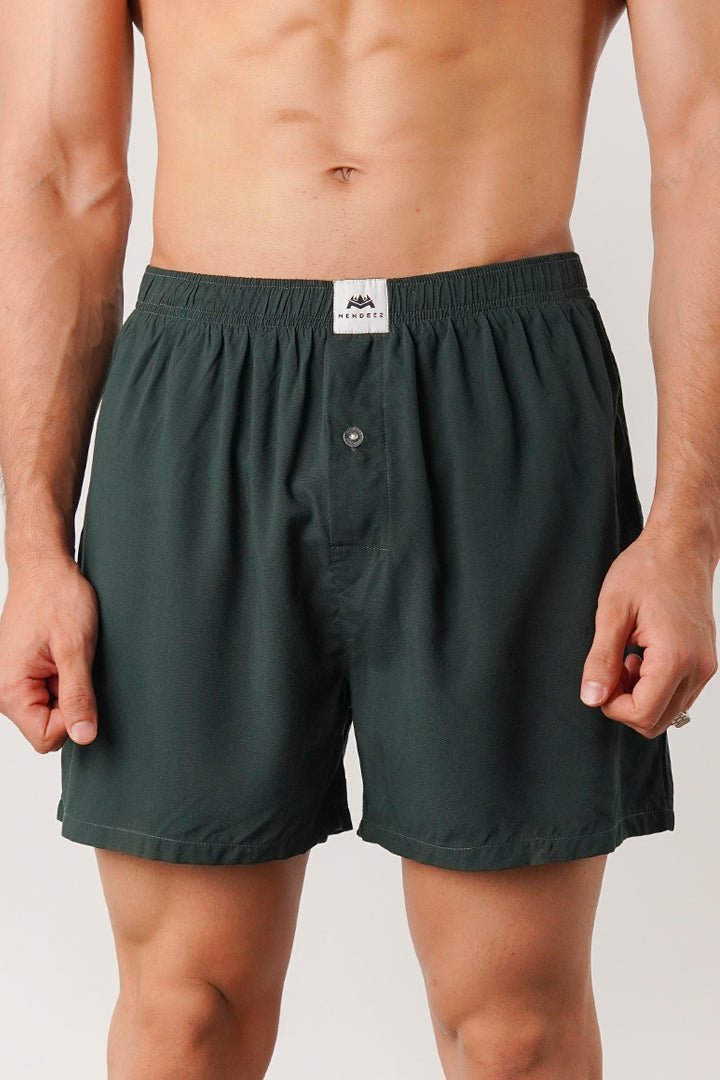 Boxer Shorts - Forest Green - Mendeez