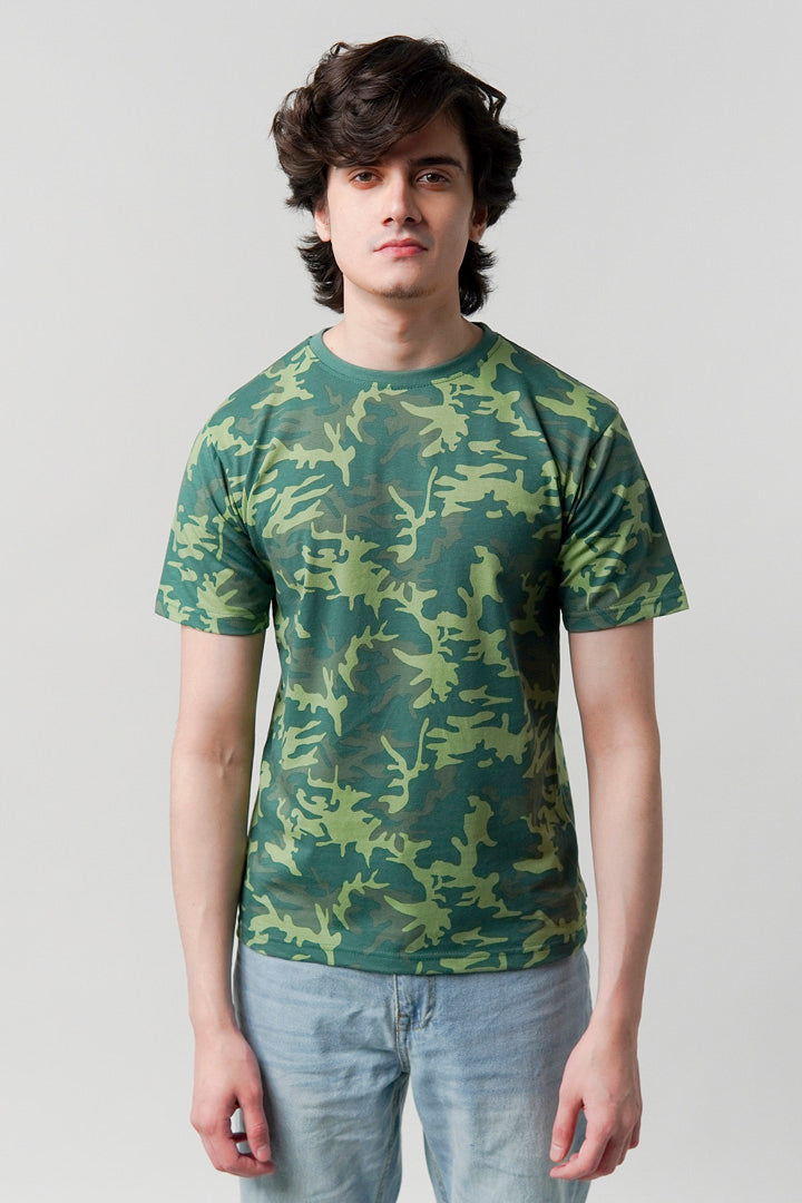 Printed T-Shirt - Camouflage - Mendeez