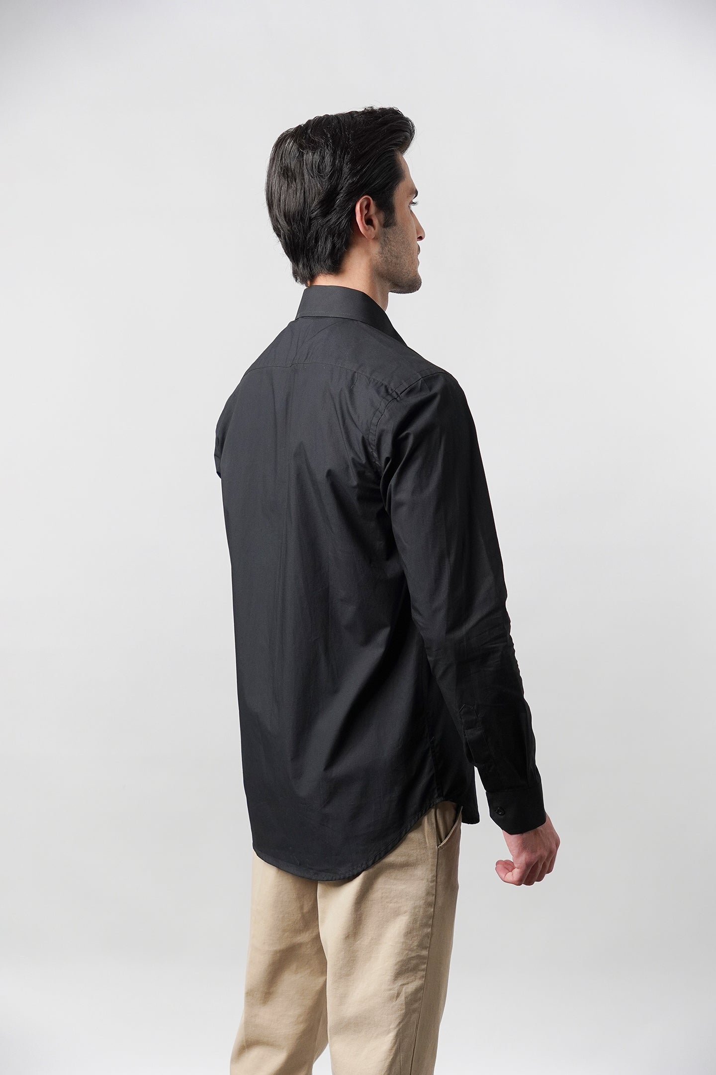 Plain Shirt - Black - Mendeez