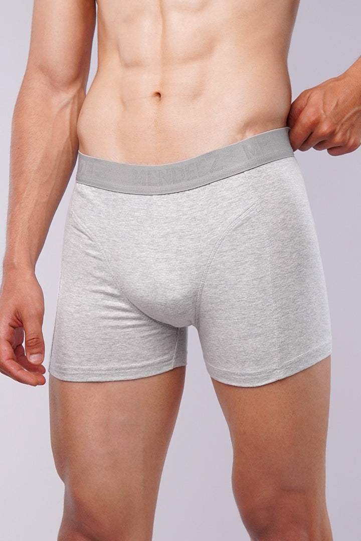 Boxer Brief - Black, White & Heather Grey Pack Of 3 - Mendeez