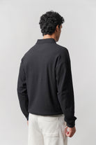 Quarter-Zip Sweatshirt - Black - Mendeez