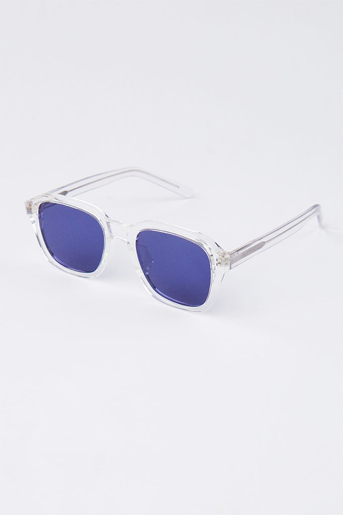 Transparent Square Sunglasses - Blue - Mendeez PK 