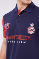 Sports Polo Shirt - Blue & Red - Mendeez