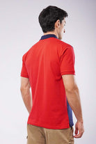 Sports Polo Shirt - Blue & Red - Mendeez