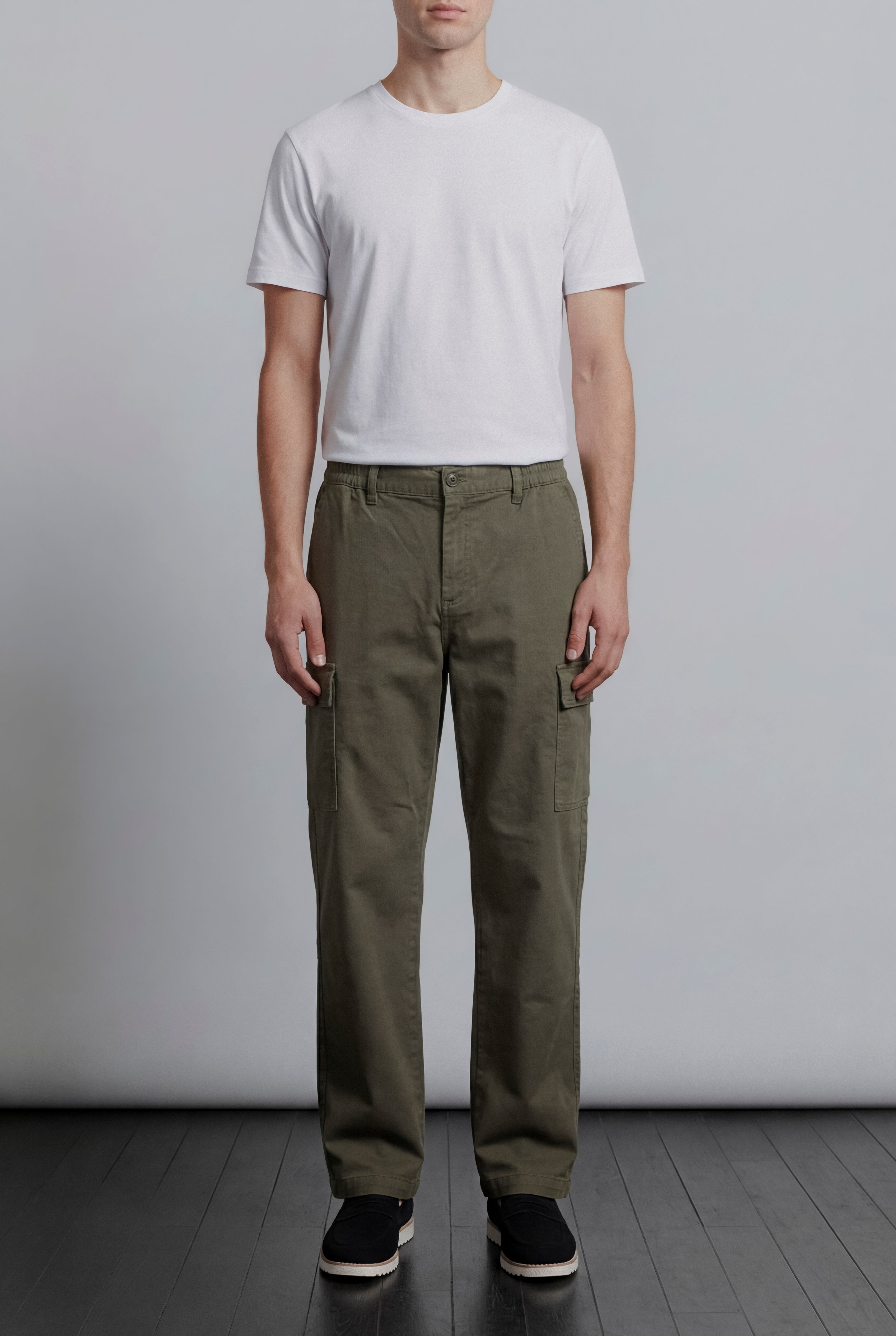 Cargo Pants - Olive Green - Mendeez