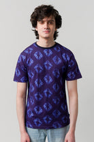 Printed T-Shirt - Purple - Mendeez