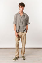 Box Fit Cuban Shirt - Moss Green - Mendeez