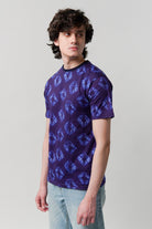 Printed T-Shirt - Purple - Mendeez