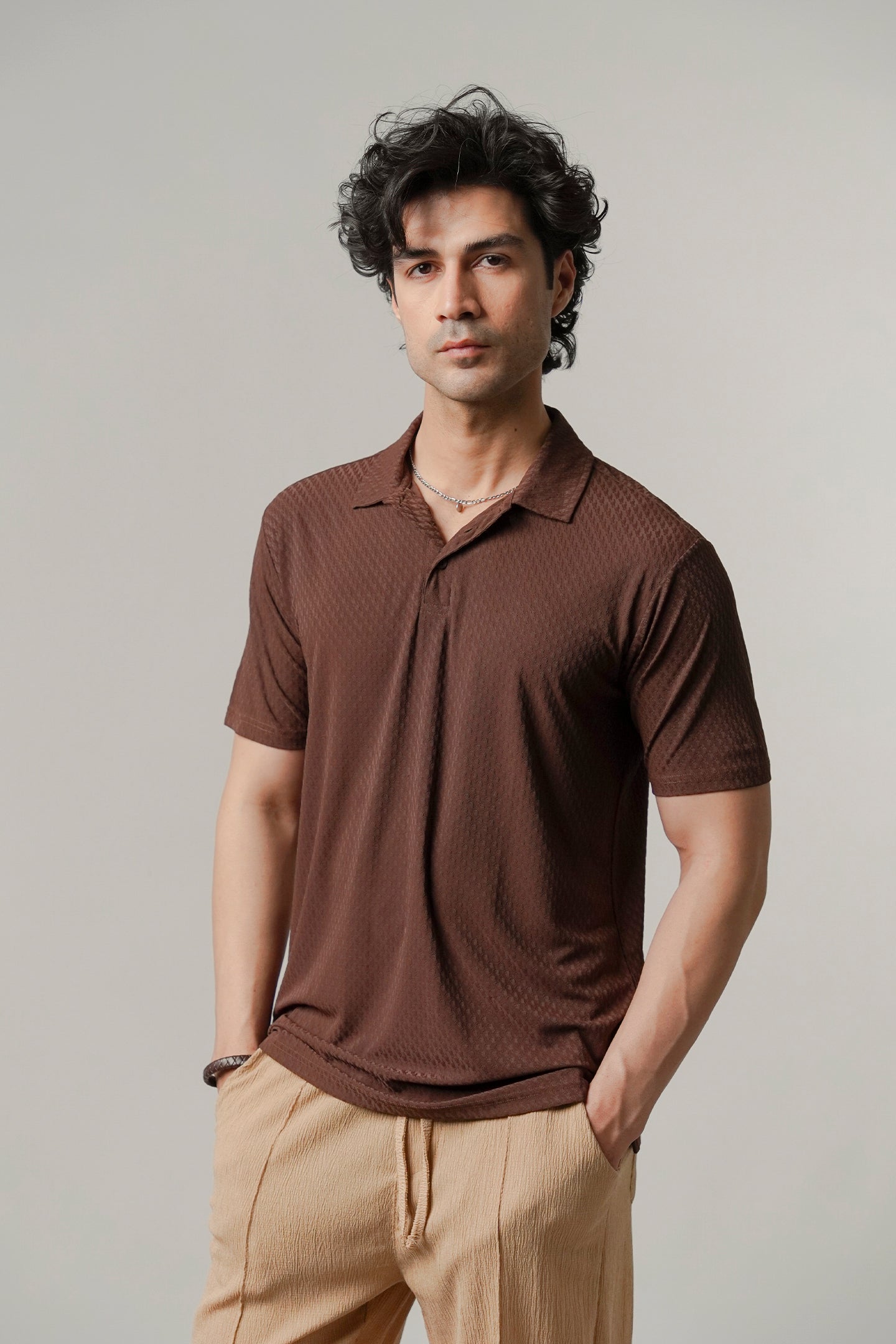 Sports Polo - Brown - Mendeez