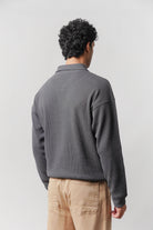 Quarter-Zip Sweatshirt - grey - Mendeez