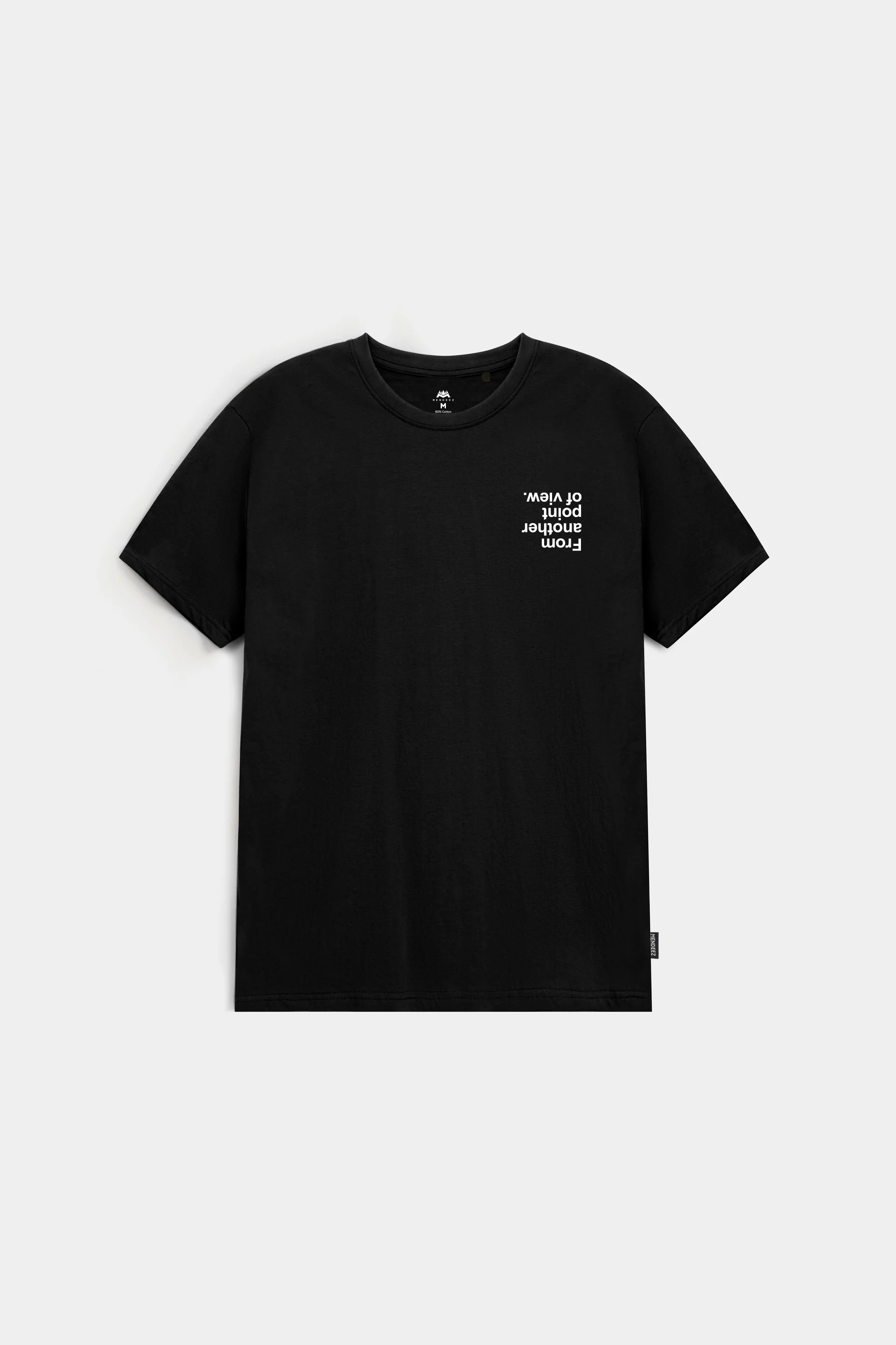 Printed Graphic Tee - Black - Mendeez