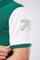 Sports Polo Shirt - Green & White - Mendeez