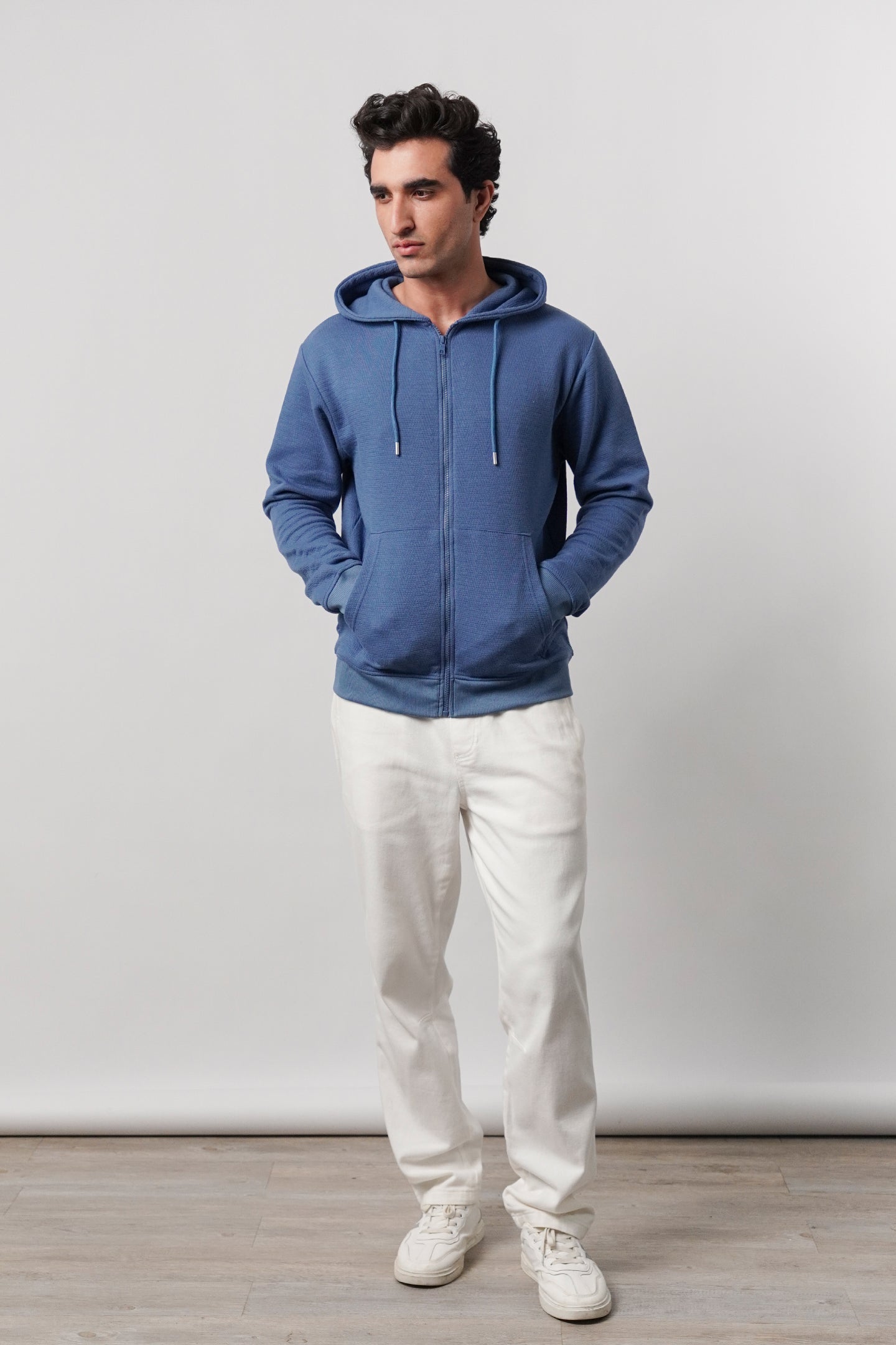 Zipper Hoodie - Ocean Blue - Mendeez