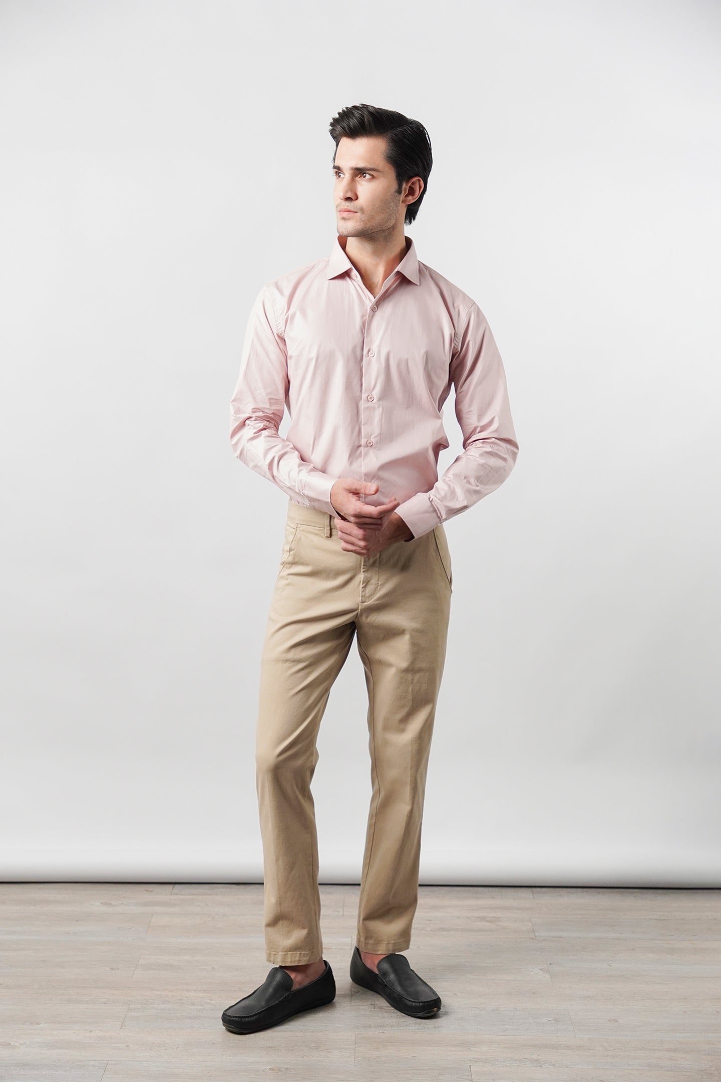 Plain Shirt - Tea Pink - Mendeez