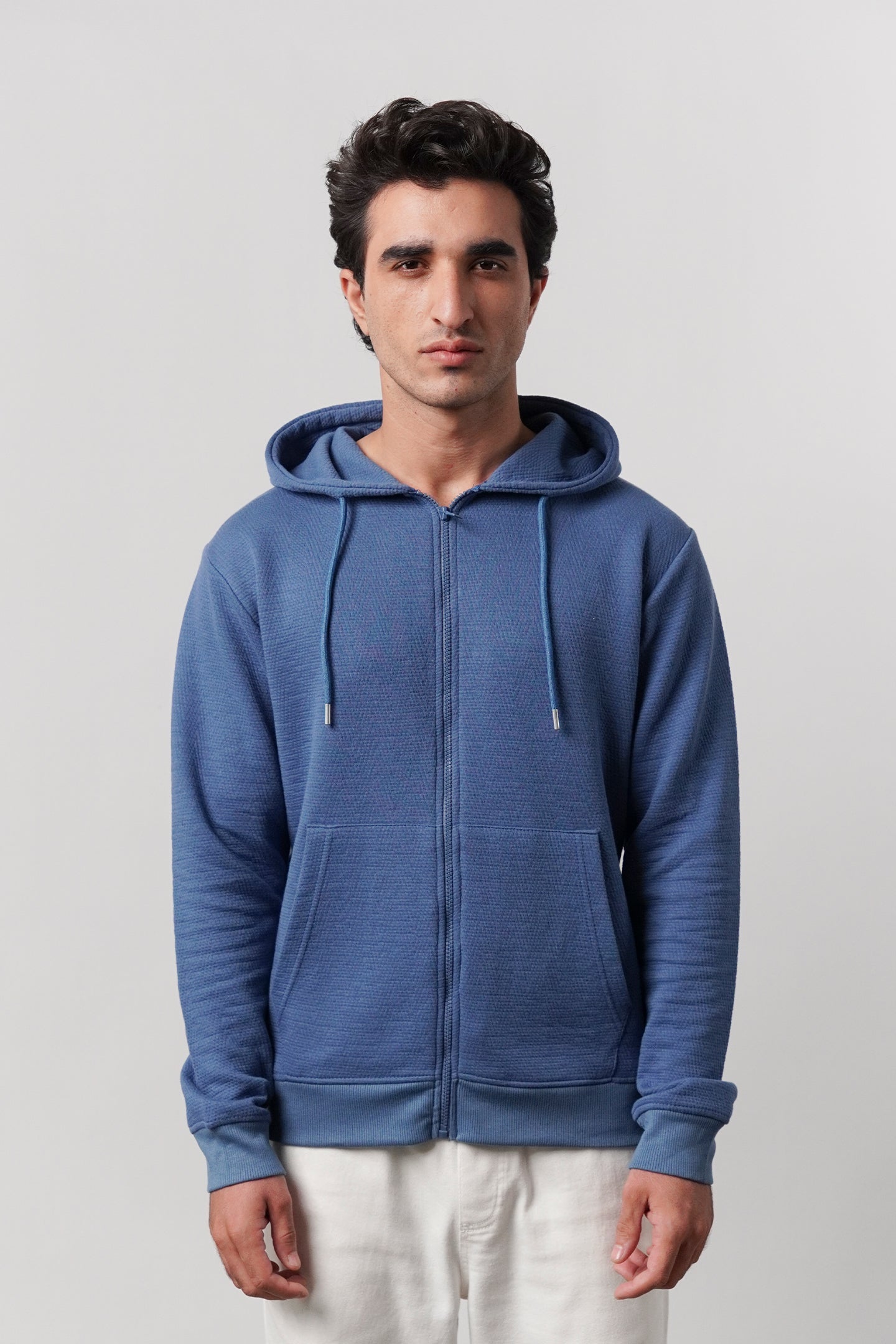 Zipper Hoodie - Ocean Blue - Mendeez