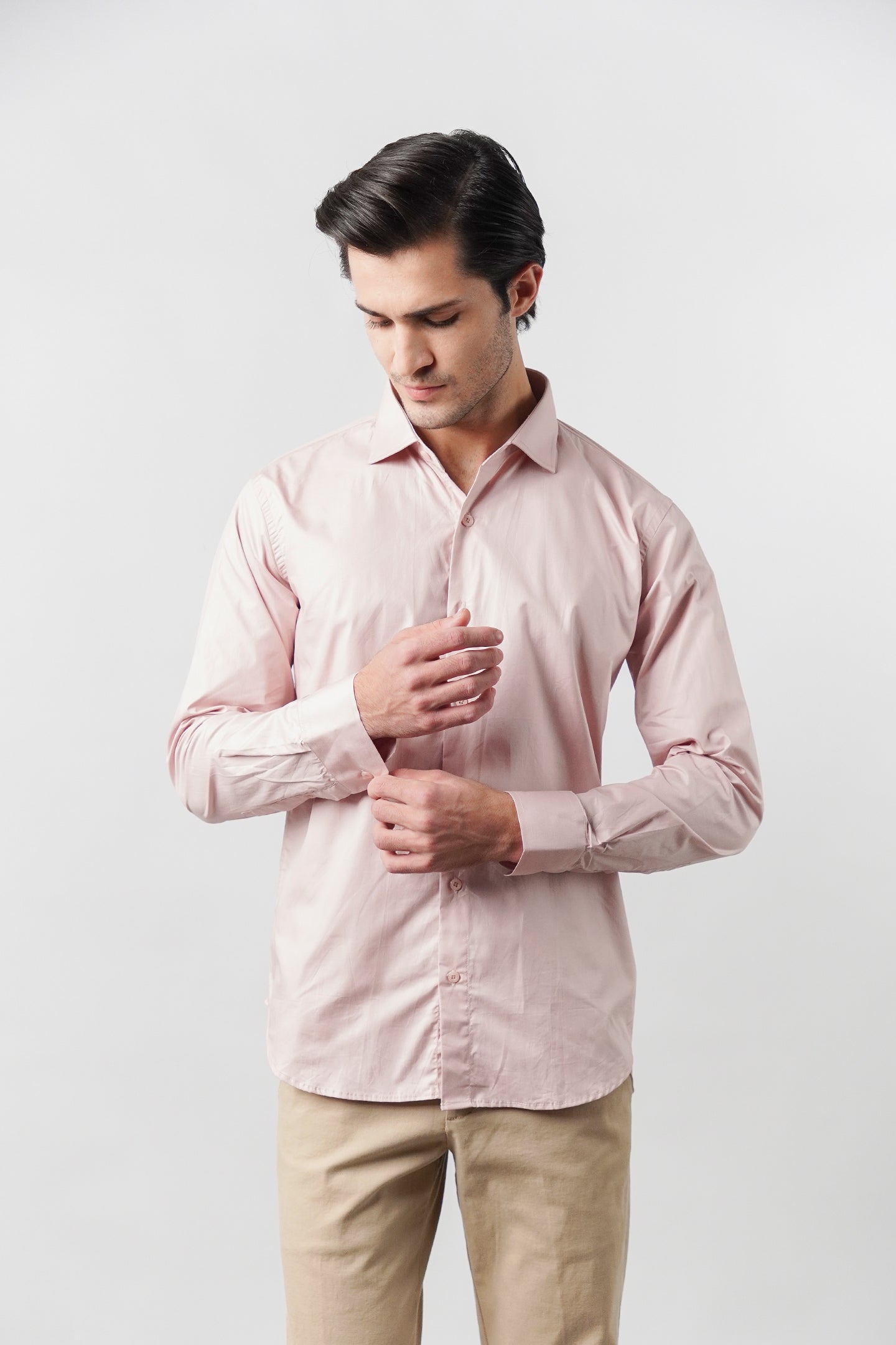 Plain Shirt - Tea Pink - Mendeez