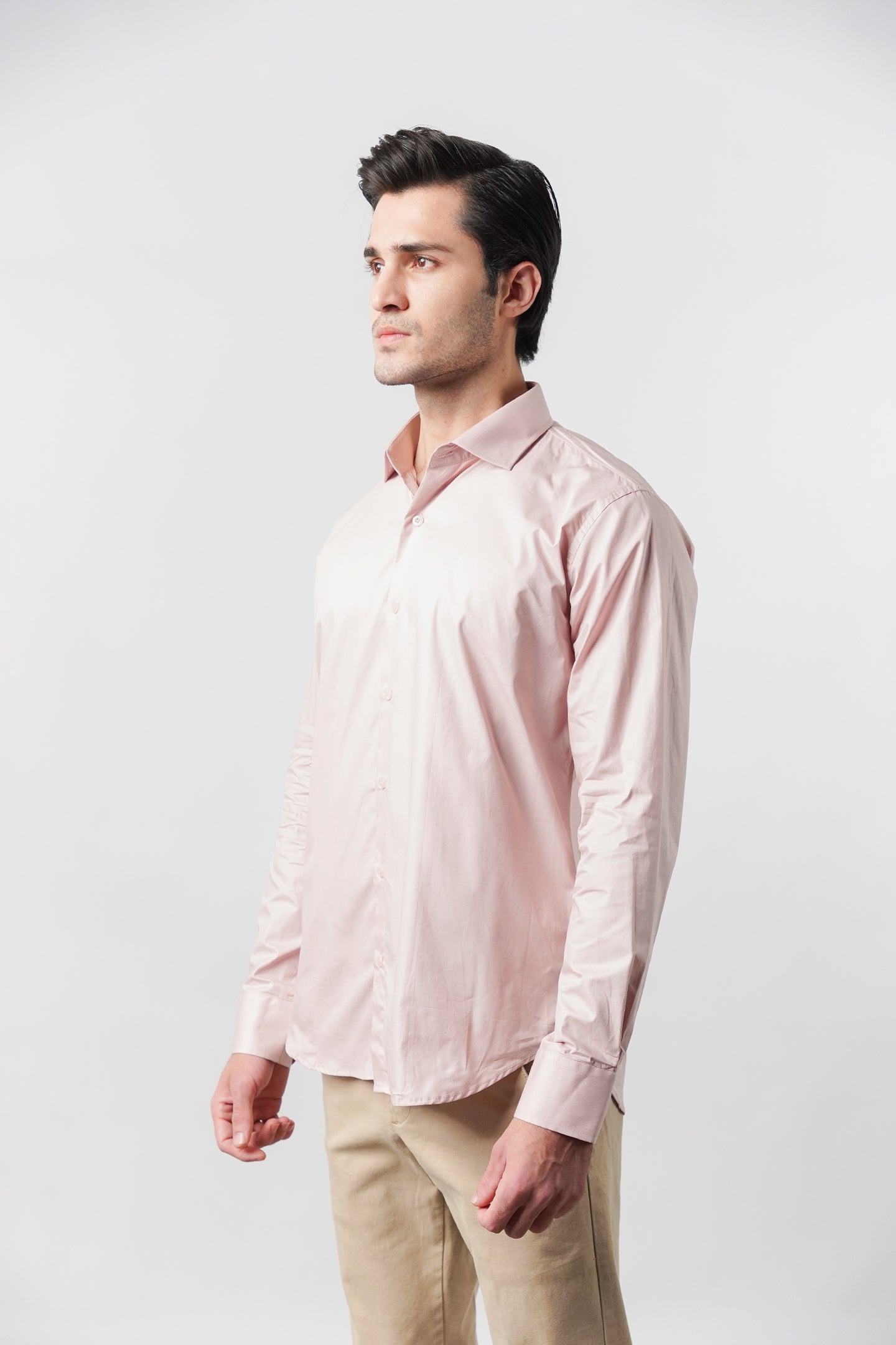 Plain Shirt - Tea Pink - Mendeez