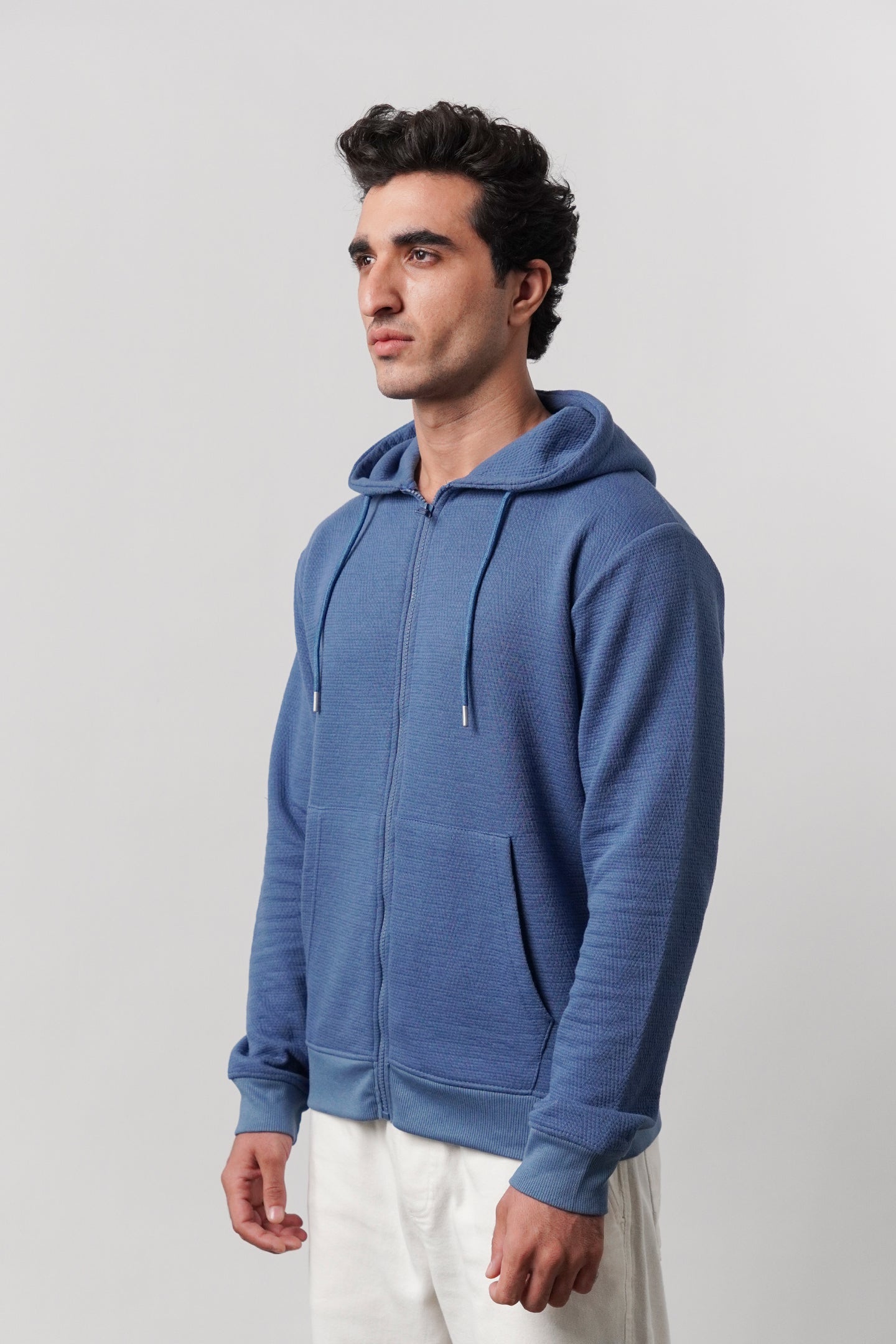 Zipper Hoodie - Ocean Blue - Mendeez
