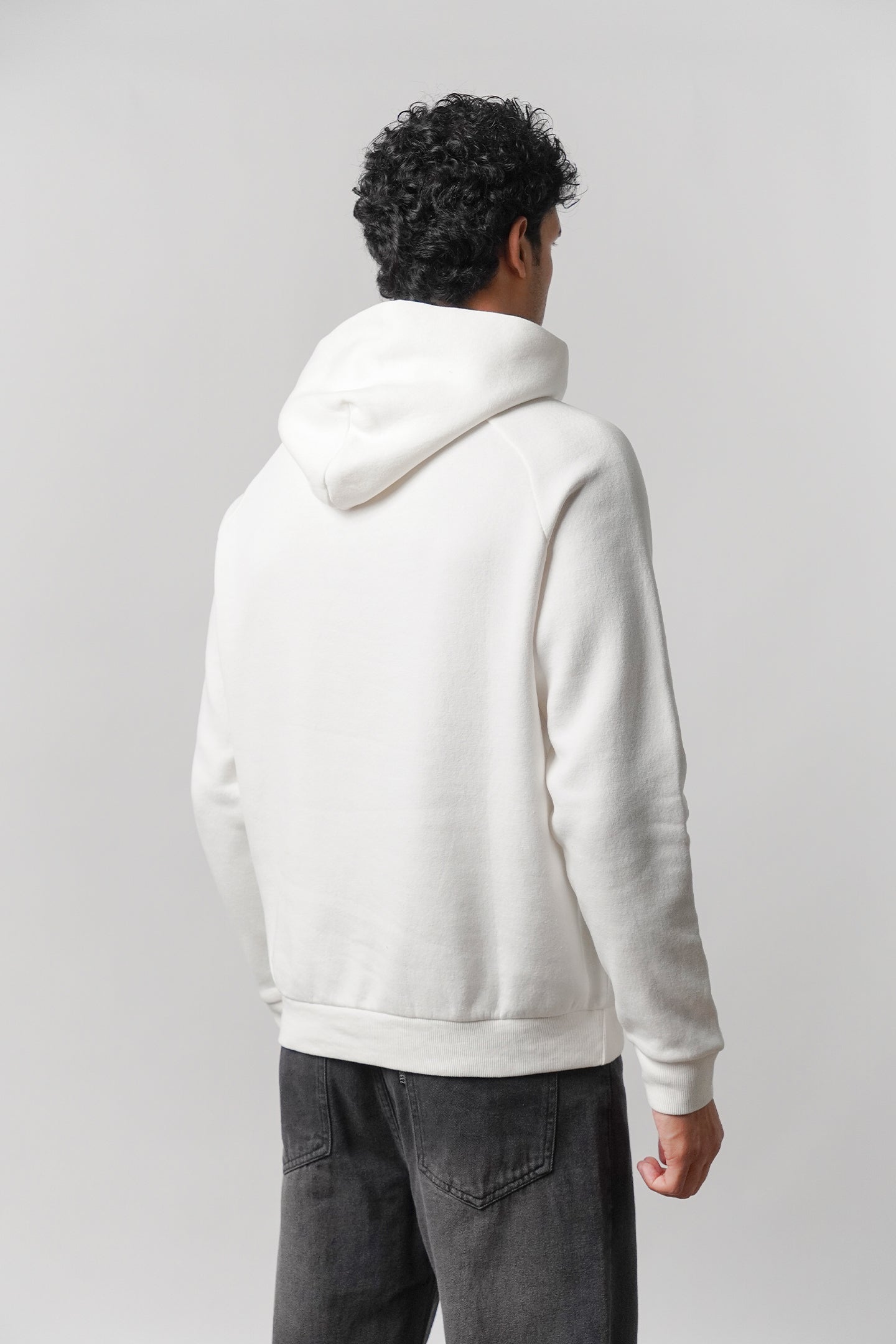 Pullover Graphic Hoodie - White - Mendeez