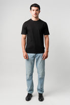 Regular Fit Crew Neck T-Shirt - Black - Mendeez