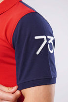 Sports Polo Shirt - Red & Blue - Mendeez