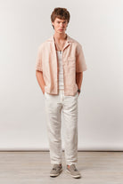 Box Fit Cuban Shirt - Powder Pink - Mendeez