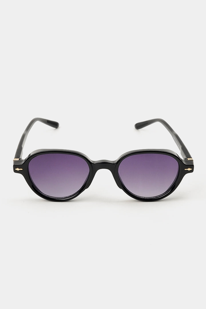Round Sunglasses - Black - Mendeez