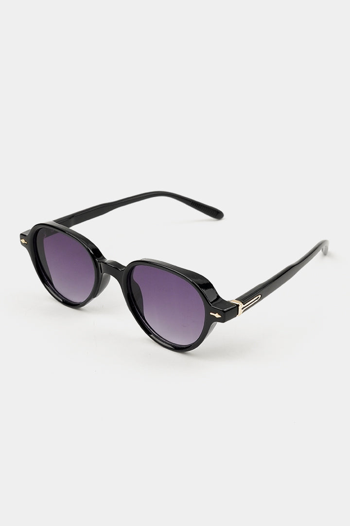Round Sunglasses - Black - Mendeez